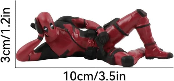 Deadpool Biltilbehør, Klassiske Animefigurer Model til Hjem, Bil, Skrivebord og Computerdekorationer