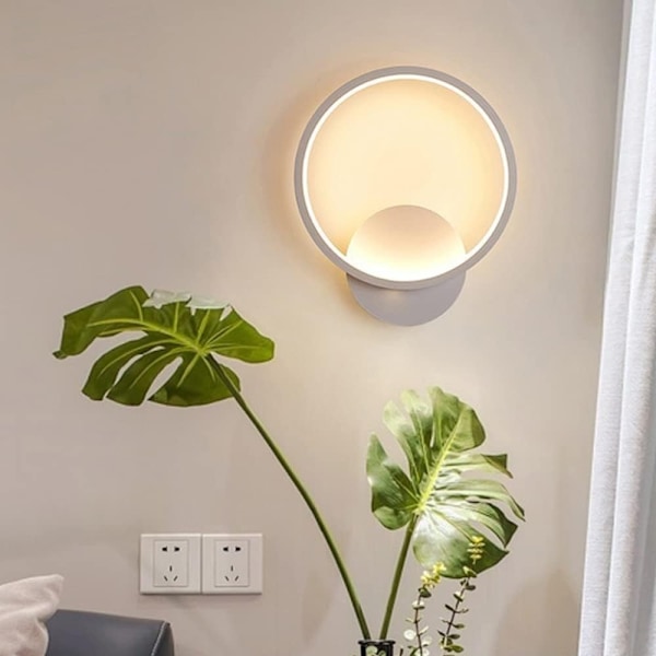Vägglampa Tre-Färgad Dimbar Vägglampa Modern LED Tak Väggmonterad Ljus Aluminium Vägglykta Hem Dekorera Lampa
