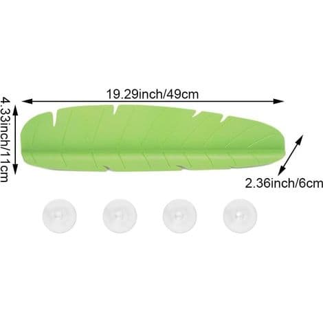 Leaf-shaped Sink Splash Guard, Soft Silicone Protector, Waterproof Screen, Splash Shield, Green