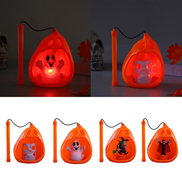Halloween LED-gresskarlykt LED-nattlys Halloween-festdekorasjon RekvisitterVampyr