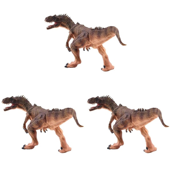 3 stk kunstig allosaurus modell Simulering Dinosaur Leker Jurassic Period Ancient Animal Craft (br 3 pcs 25x9cm