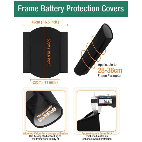 E-cykel Batteribeskyttelse, Cykel Batteribeskyttelse Orange Orange