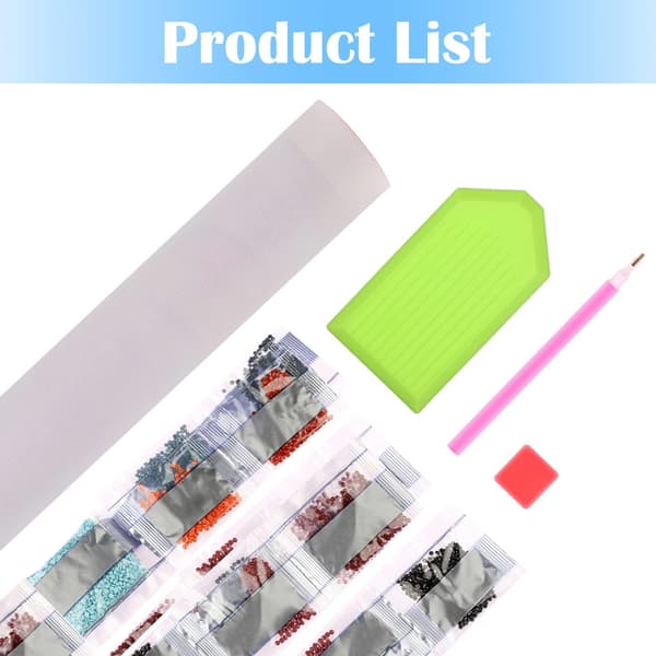 DIY 5D Diamantmaleri Kits Rund Bor Krystall Rhinestone Bilde