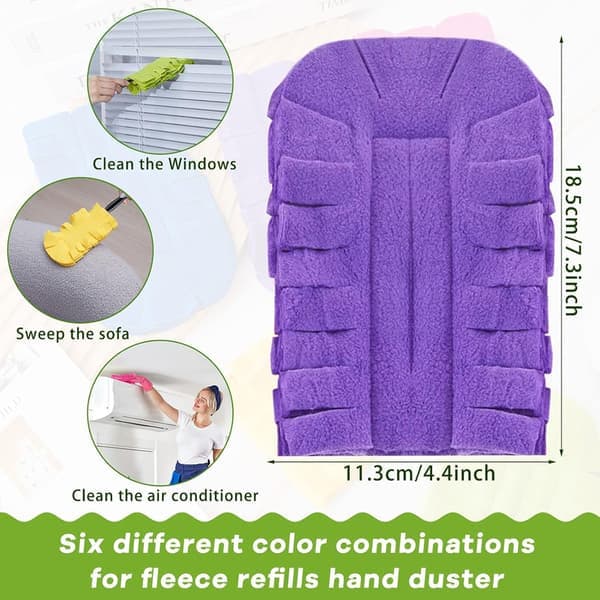 Durable Duster Head - Electrostatic Dust Trap, Washable for Pet-Friendly and Allergy-Free Home Cleaning [Ho]