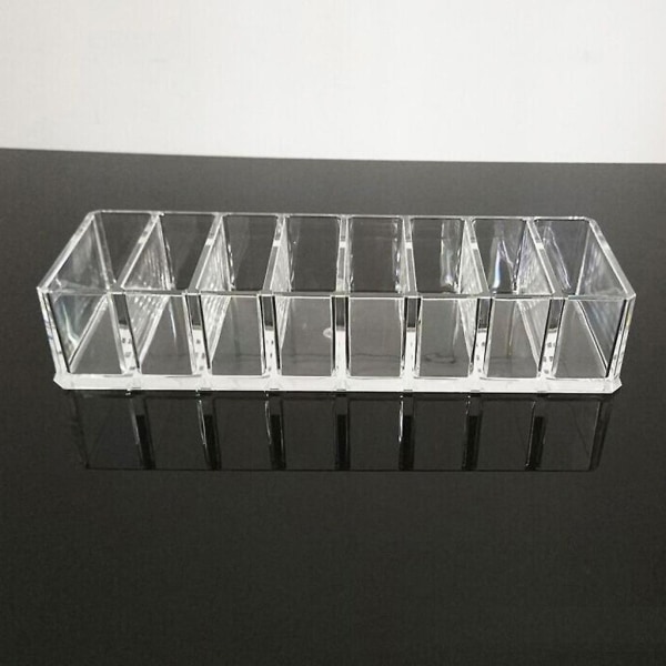 Akryl Gitterboks Kosmetik Display Stativ Diverse Opbevaringsboks Vaskesvamp Holder Ziplock Pose Organiser