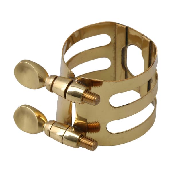 Saksofonin sidontatarvikkeet lukko 29mm Dia Tenorisaksofonin sidontatarvike bakeliitti metallisuukappaleille kultainen