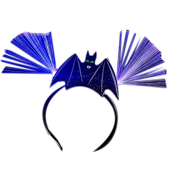 Græskar Bat Hovedbånd Cosplay Lysende Hovedbånd Lysende Halloween HovedbeklædningA