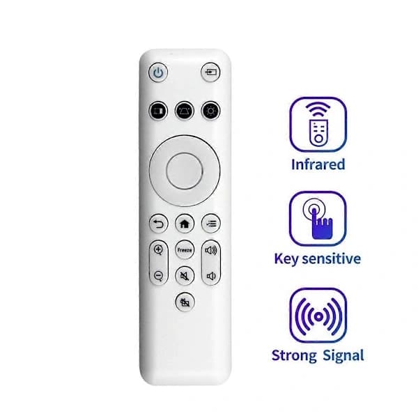 Replacement Remote Control for Epson CO FH01 CO FH02 CO W01, ABS Easy to Install, White
