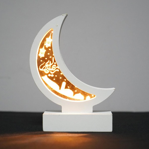 Måneformet lanterne Boligindretning Håndværk Rekvisitter Dekorative lamper Træmateriale