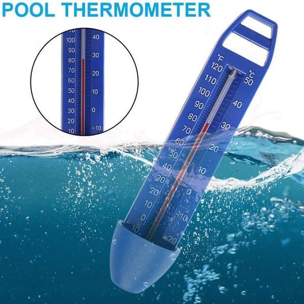 Pooltermometer - Svømmetermometer til pool - Udendørs og indendørs termometer til spa - 16,7 cm