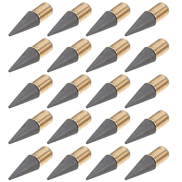 20 stk Blyantspidser Blækfri Blyantspids Evigvarende Skrivepenne Skole Kontorartikler Sort 1,6 CM
