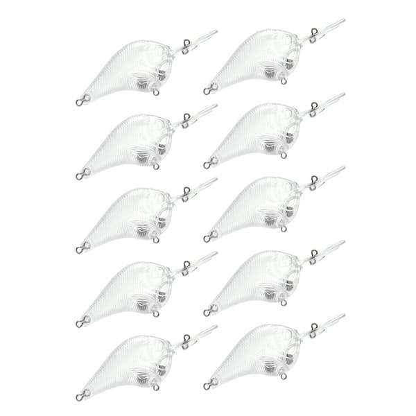 10 Pcs Empty Crankbaits, Unpainted Hard Lures, Fishing Lures, DIY Accessories