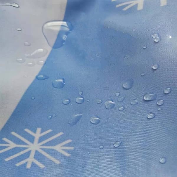 Duschdraperi med 12 ringar för fixering, 150x180 cm, flamingo（D）