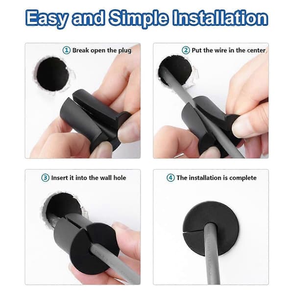Cable Routing Kit, Wall Sleeve for 25mm Wall Hole, Cable Gland Bushings, Wall Bushing for E