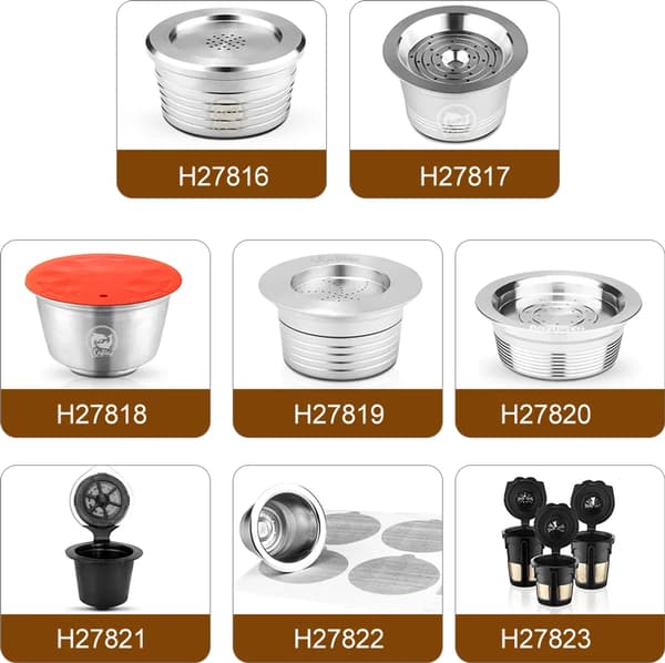 Reusable Stainless Steel Milk Capsule, Refillable Milk Frother Capsule Compatible with Dolce Gusto