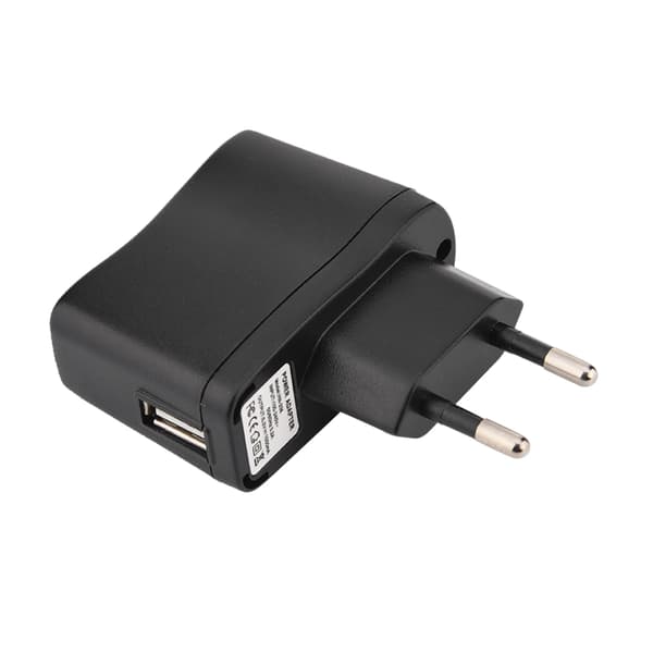 5V 1A Oplader Strømadapter USB Opladningsstik Strømforsyning til Telefon (100~240V EU)