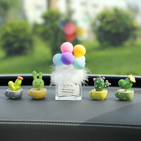 4 st Mini Kaktus Prydnad Mikrolandskap Dekoration Hem Blomkruka Ornament