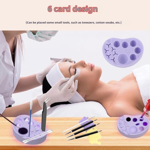 Silicone Makeup Palette, Reusable Mixing Tray, Brow Palette for Cosmetics, Simple