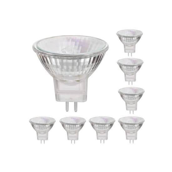 MR11 GU4 12V 20W Halogenlampor - Varmvit - 8-pack
