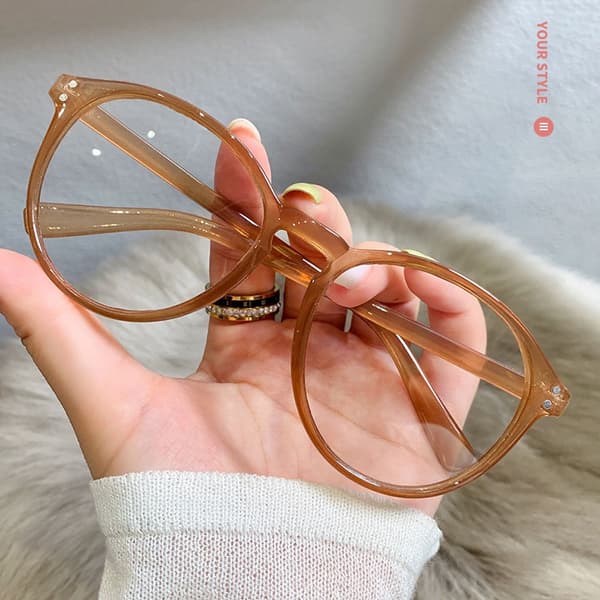 Brune Sorte Leopardmønstrede Anti Blåt Lys Briller Damer Herrer Computerbriller light brown