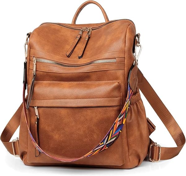 Women's Backpack Brown Brown