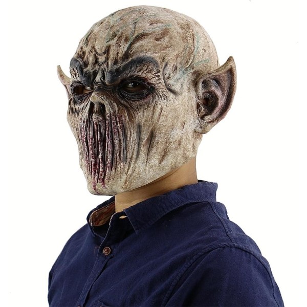 Halloween Cosplay Maske Gysermaske Uhyggelig Frygtindgydende Monstermaske Halloween Kostumer