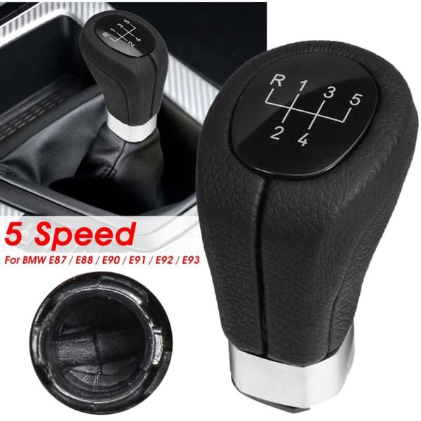 5-speed Gear Shift Knob for 1 3 Series E81 E82 E87 E88 E90 E91 E92 E93