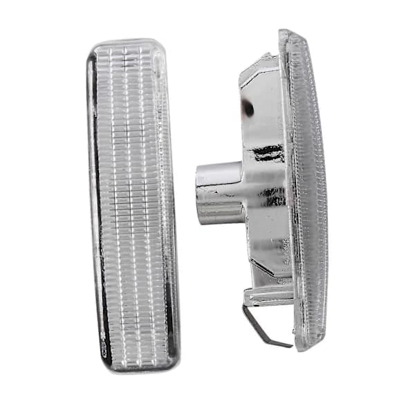 1 Pair Front Side Marker Light Lamp Housing White Lens Replacement For 5-series E39 1997-2003 63148360589