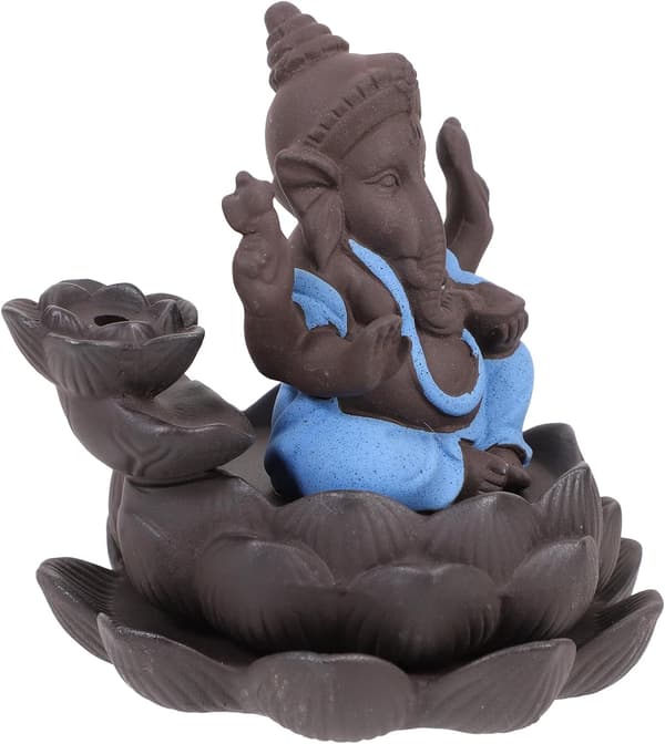 Røkelsesholder Ganesh Lilla Sand Aromaterapiovn Elegant Delikat Lett Røkelseskar Pynt