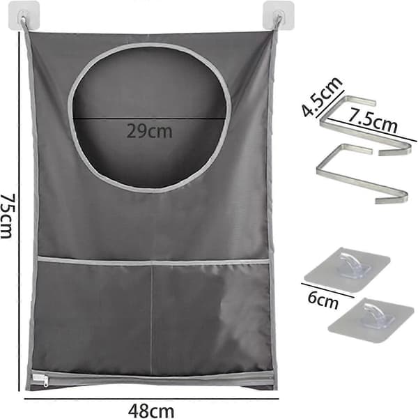 2 Pieces Hanging Laundry Baskets, Large Capacity Hanging Storage Basket