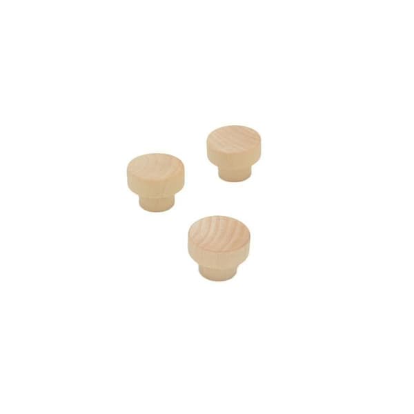 15 Pcs Wooden Knobs for Drawers, Furniture Knobs, Wooden Knobs for Cabinets and Drawers, Round W