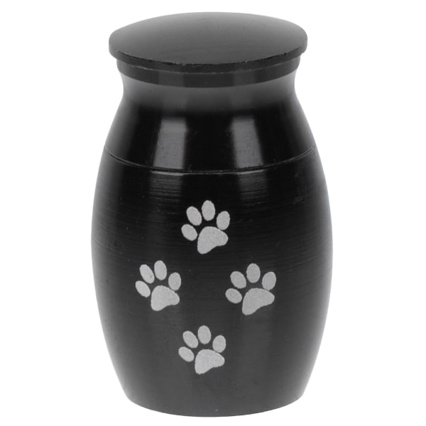 Minnesurn för husdjur Aska Urna Hund Kremering Urnor Memorial Pet Urna Hund Aska Burk Svart 2.5X1.6CM Black 2.5X1.6CM