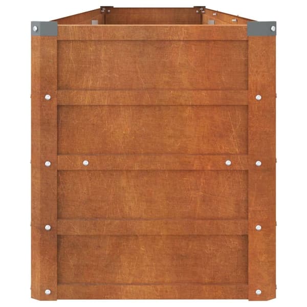 vidaXL Plantekasse Rusten 240x40x45 cm Rustfritt Stål