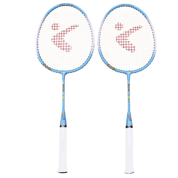 Badmintonracket i Aluminiumlegering Utomhus Sportracket Set Barn Badmintonracket Träningspats Slumpmässig Färg 57X20X3CM Random Color 57X20X3CM
