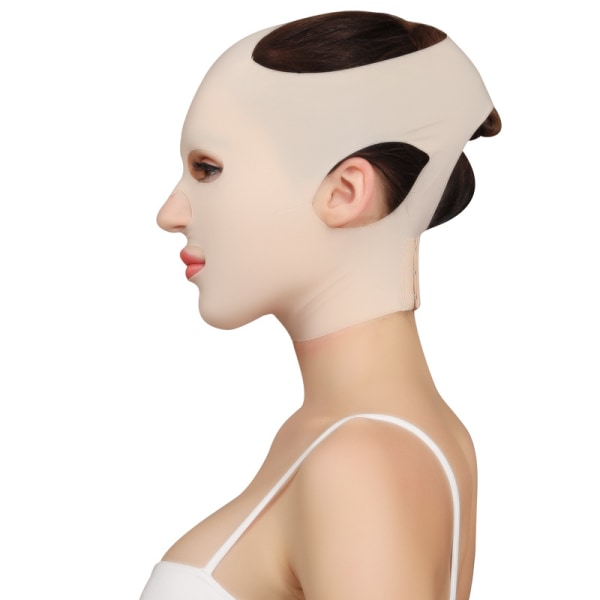 Ansiktsbantningsbandage, reducerad dubbelhaka för ansiktslyftande bandage, bekväm andning för flickor
