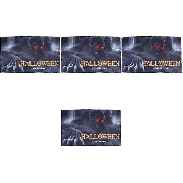 5 st Ghost Halloween Bakgrundsvägg Hängande Bakgrund Halloween Fotobakgrund 4 st 180X115CM 4 pcs 180X115CM
