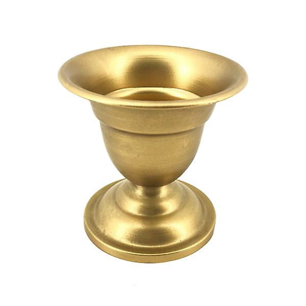 Europæisk Retro Jern Vase Metal Guld Vase Moderne Bord Dekorativ Kunstig Blomst Flaske Til Bryllup Golden