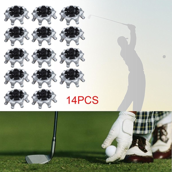 14 stk golfsko pigger Tpr Anti-skli Slitesterk hurtigroterende spiker
