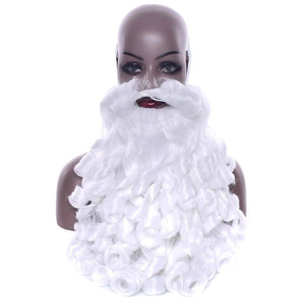 Joulupukin peruukki Fake parta Naisten miesten synteettinen H Cosplay lyhyt WigBlack