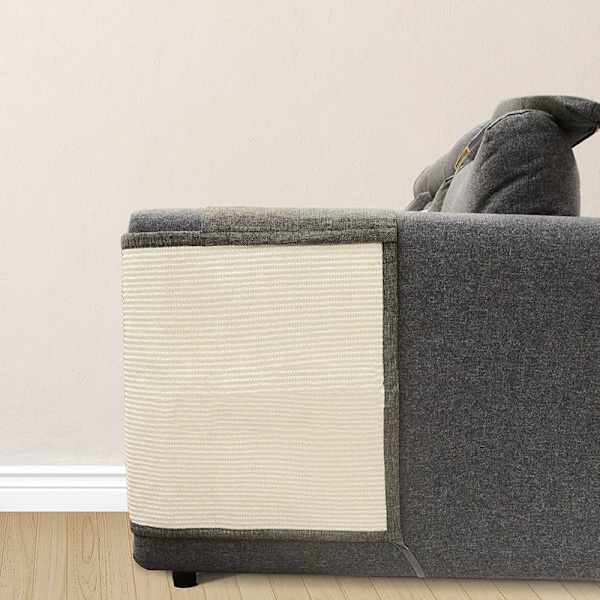 Kattklösmatta Soffa Skydd - Naturlig Sisal Möbelskydd Klösmatta för Katter - Klösmatta för Säng, Stol