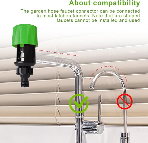 Kitchen Faucet Adapter for Garden Hose with Connector - for Sink