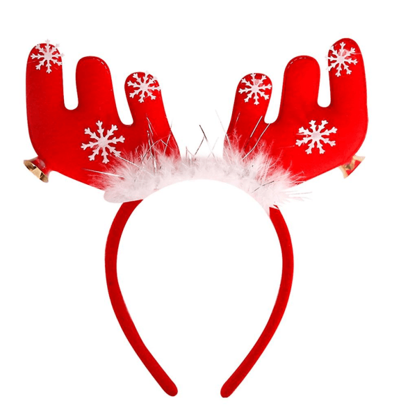 Christmas elk headband antler headband cute antler headband headbandRed bell