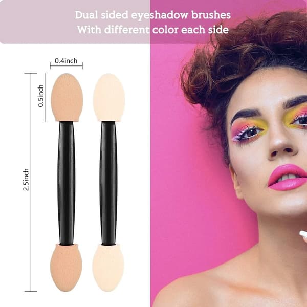 Eyeshadow Applicators, 100 Pcs Eyeshadow Brush Sponge Applicator Eye Makeup Applicators