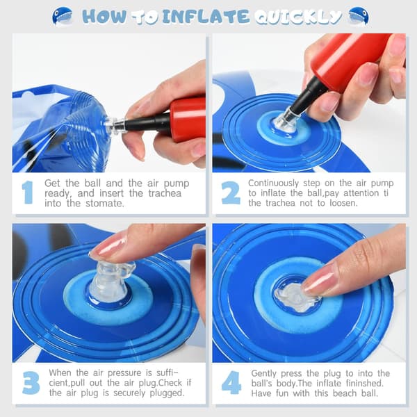 Beach Ball - Inflatable Shark Beach Toy for Kids