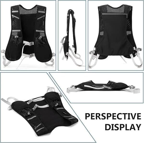 Hydration Pack / Running Vest with Reflective Design – Lightweight & Comfortable for Running, Hiking, Cycling, Marathon