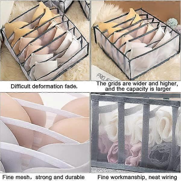 3 Pcs Closet Storage, Underwear Organizer Bra Organizer