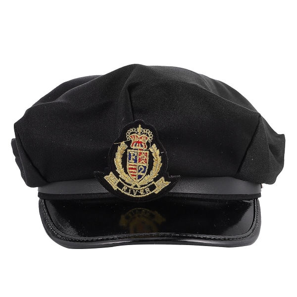 Octagonal Sailors Hat Admiral Hat Sea Golden Wheat Kaptajner Skipper Hat Assorteret farve 124x19,5x9cm Assorted Color 1 24x19.5x9cm