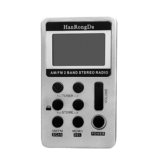 Mini Bärbar Digital Display Radio för Äldre Laddning Liten Svart Fruktkorg Kaffebar Tillbehör