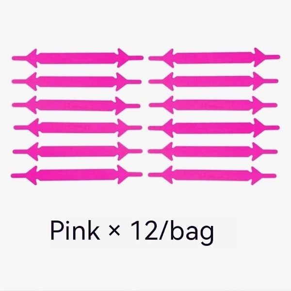 12 Pilspisser - Gratis Silikonlisser - Rosa Pakke