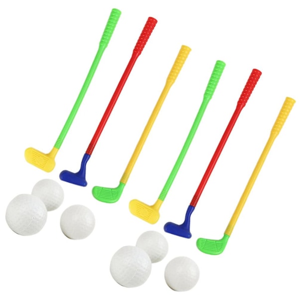 2 set barn golfset Plast golfklubba och boll set Slumpmässig färgSlumpmässig färg35X3.5X3.4CM Random Color 35X3.5X3.4CM